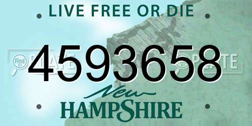 4593658 New Hampshire License Plate
