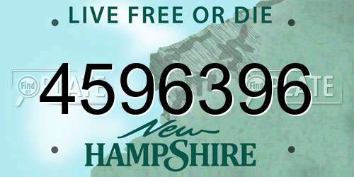 4596396 New Hampshire License Plate