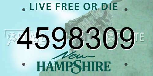 4598309 New Hampshire License Plate
