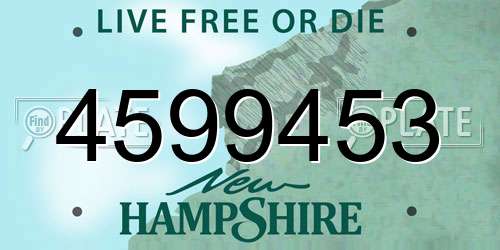 4599453 New Hampshire License Plate