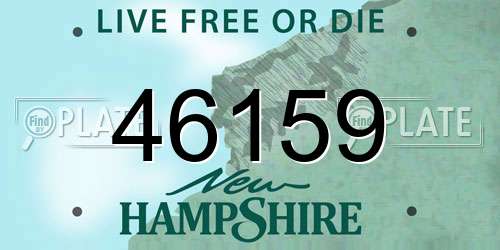 46159 New Hampshire License Plate