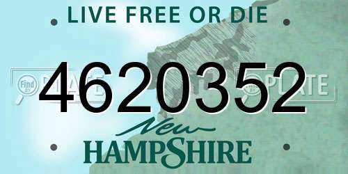 4620352 New Hampshire License Plate