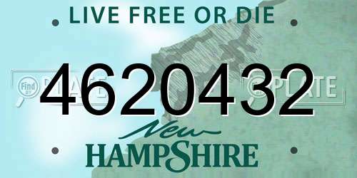 4620432 New Hampshire License Plate