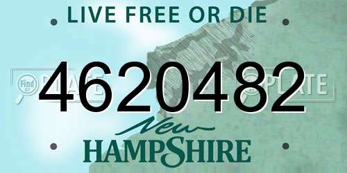 4620482 New Hampshire License Plate