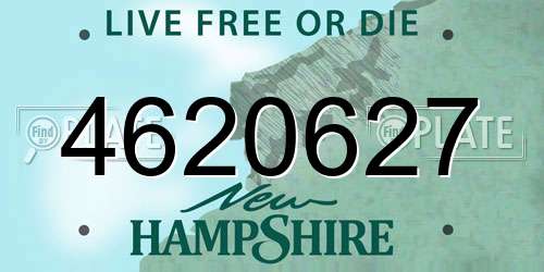 4620627 New Hampshire License Plate