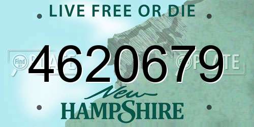 4620679 New Hampshire License Plate