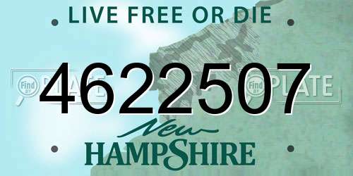 4622507 New Hampshire License Plate