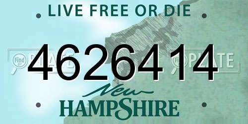 4626414 New Hampshire License Plate