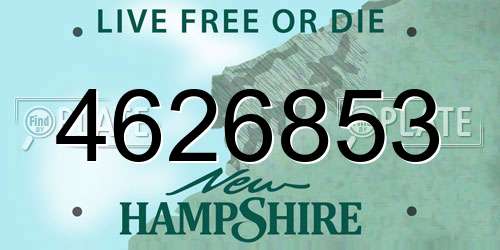 4626853 New Hampshire License Plate