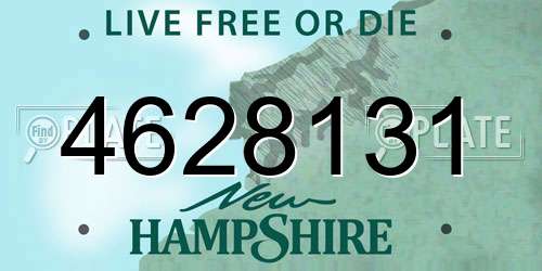 4628131 New Hampshire License Plate