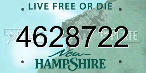 4628722 New Hampshire License Plate