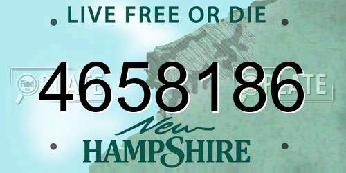 4658186 New Hampshire License Plate