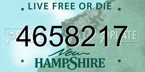 4658217 New Hampshire License Plate