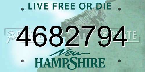 4682794 New Hampshire License Plate