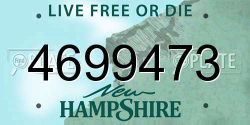 4699473 New Hampshire License Plate