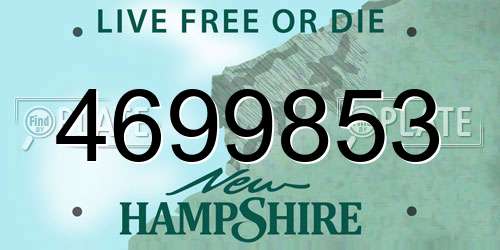 4699853 New Hampshire License Plate