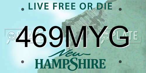 469MYG New Hampshire License Plate