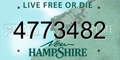 4773482 New Hampshire License Plate