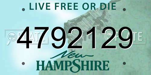 4792129 New Hampshire License Plate