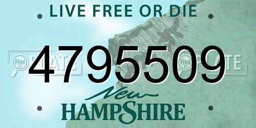 4795509 New Hampshire License Plate