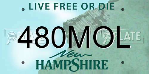 480MOL New Hampshire License Plate