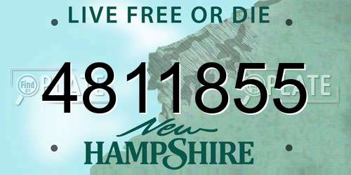 4811855 New Hampshire License Plate