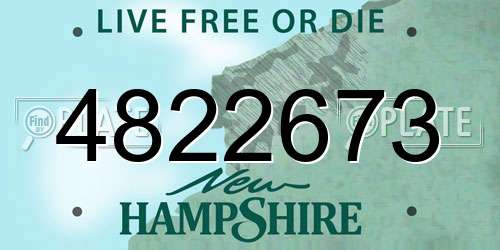 4822673 New Hampshire License Plate