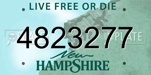 4823277 New Hampshire License Plate