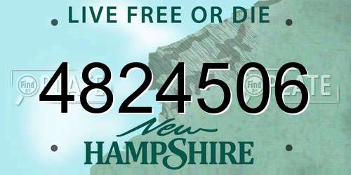 4824506 New Hampshire License Plate