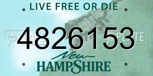 4826153 New Hampshire License Plate