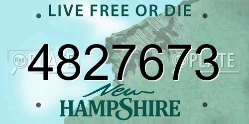 4827673 New Hampshire License Plate