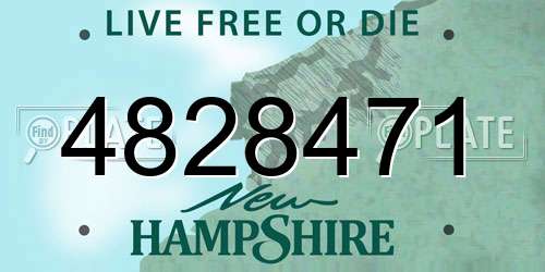 4828471 New Hampshire License Plate
