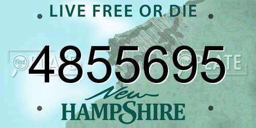 4855695 New Hampshire License Plate