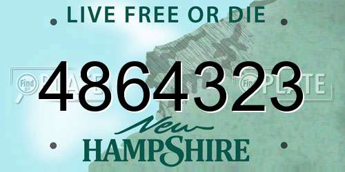 4864323 New Hampshire License Plate