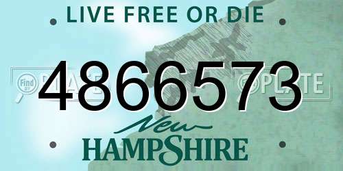 4866573 New Hampshire License Plate