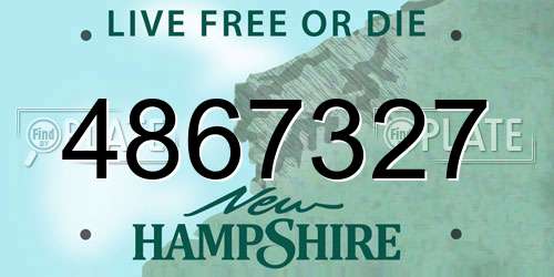 4867327 New Hampshire License Plate