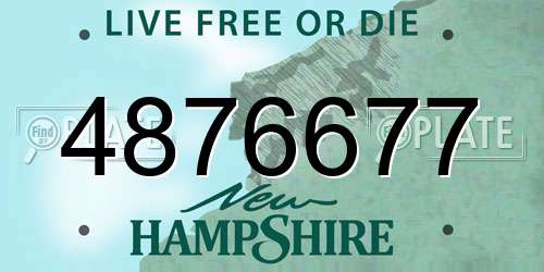4876677 New Hampshire License Plate
