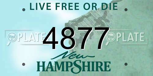 4877 New Hampshire License Plate
