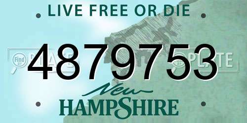 4879753 New Hampshire License Plate