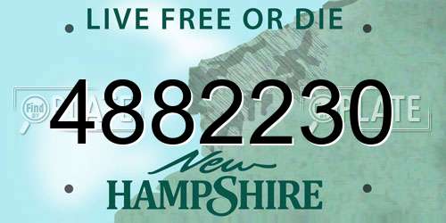 4882230 New Hampshire License Plate