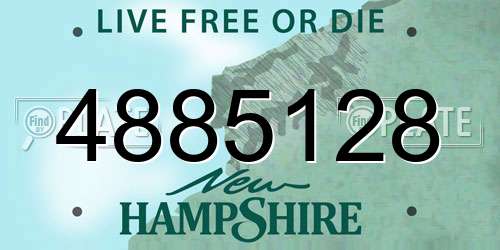 4885128 New Hampshire License Plate