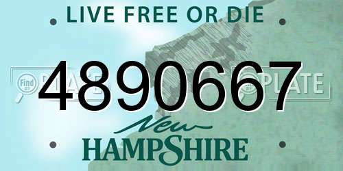 4890667 New Hampshire License Plate