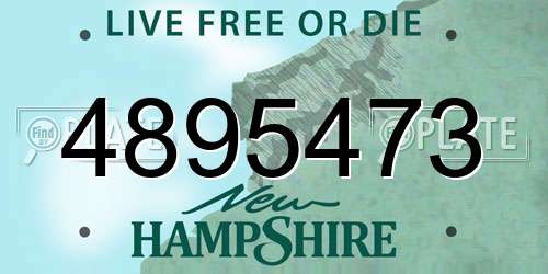 4895473 New Hampshire License Plate