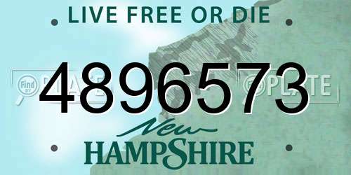 4896573 New Hampshire License Plate
