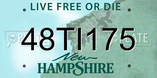 48TI175 New Hampshire License Plate