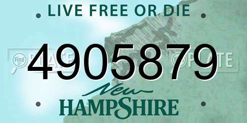 4905879 New Hampshire License Plate