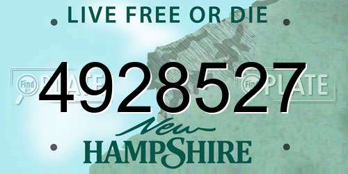 4928527 New Hampshire License Plate