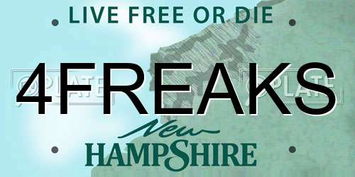 4FREAKS New Hampshire License Plate
