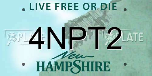 4NPT2 New Hampshire License Plate