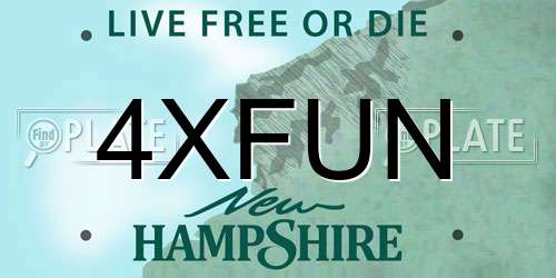 4XFUN New Hampshire License Plate